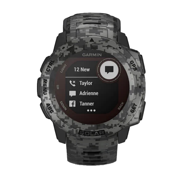 Garmin Instinct Solar - Camo Edition, Graphite Camo (010-02293-15)
