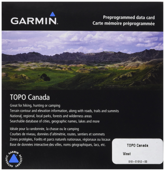 Garmin TOPO Canada-West, microSD Card by Garmin