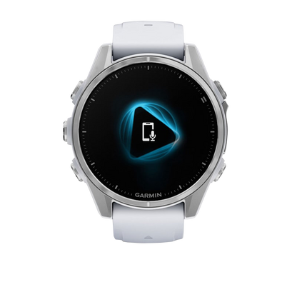 Garmin Fenix 8, AMOLED 43mm, Silver with Whitestone Silicone Band (010-02903-00)