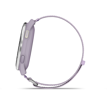 Garmin Approach J1, Silver Aluminum Bezel w/ Lilac ComfortFit Band (010-03898-10)