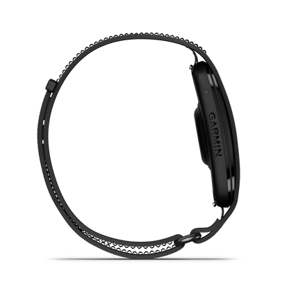 CIRQA Smart Band by Garmin, black L-XL, activity monitor with woven strap