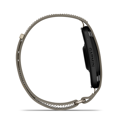 Garmin CIRQA Smart Band strap in French Gray, S/M size, woven fabric