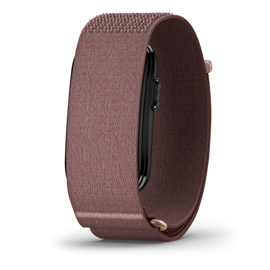 Garmin CIRQA Smart Band mauve L-XL strap for Venu activity monitor; textured woven fabric.