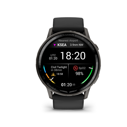 Garmin D2 Air X15, Slate with Black Silicone Band (010-03014-51)