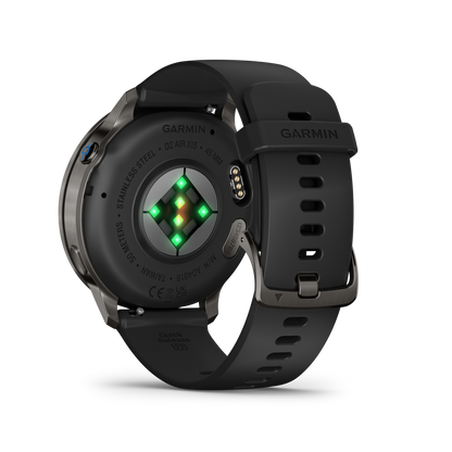 Garmin D2 Air X15, Slate with Black Silicone Band (010-03014-51)