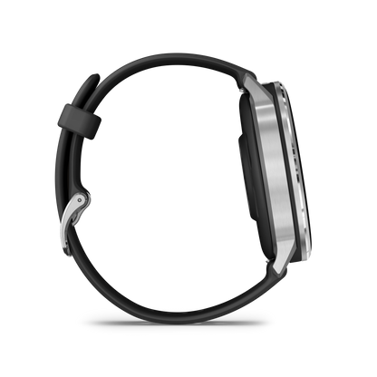 Garmin D2 Air X15, Silver with Black Silicone Band (010-03014-50)