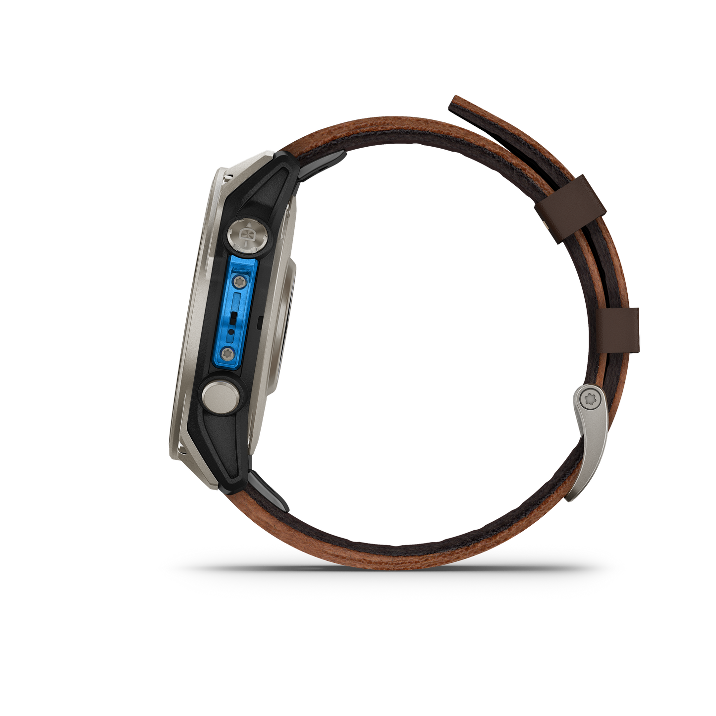 Garmin D2 Mach 2, (47 mm), Titanium w/ Oxford Brown Leather Band (010-02904-30)