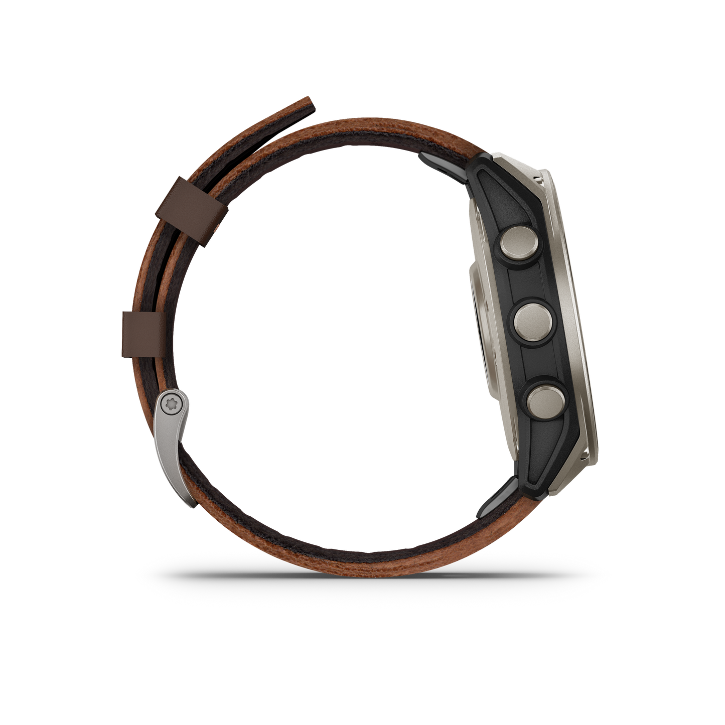 Garmin D2 Mach 2, (47 mm), Titanium w/ Oxford Brown Leather Band (010-02904-30)