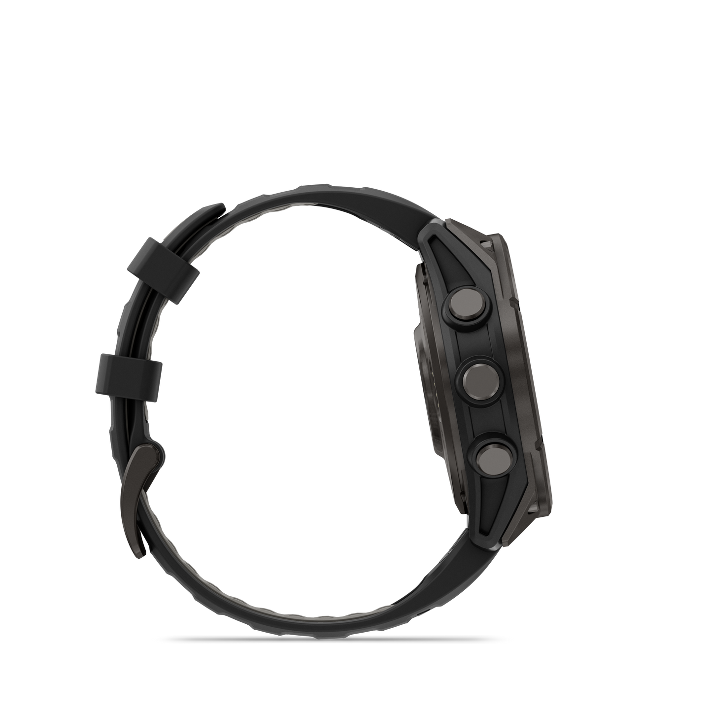 Garmin Fenix ​​8, 47 mm AMOLED, saphir solaire, titane DLC gris carbone avec bracelet en silicone noir/gris galet (010-02906-10)