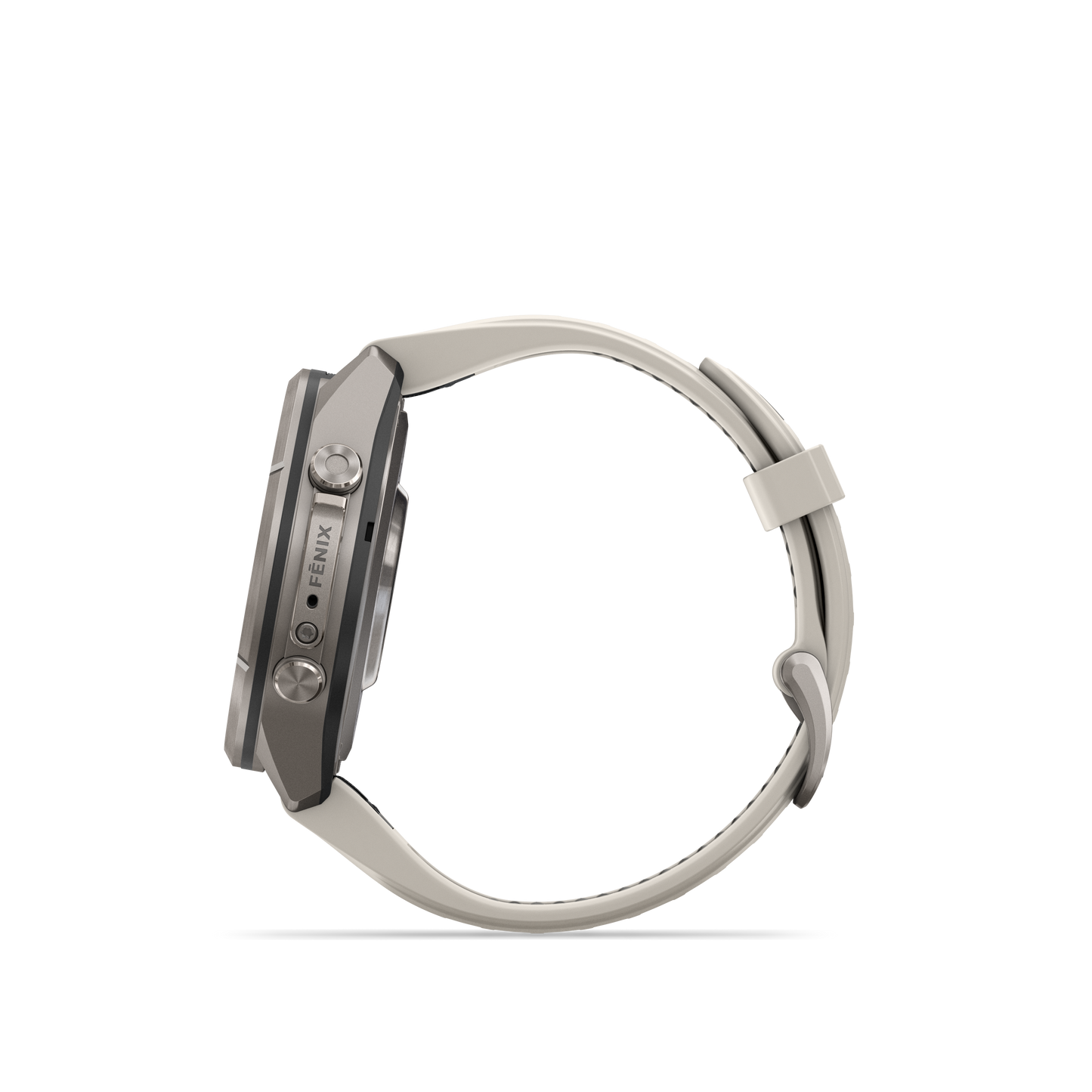 Garmin Fenix 9 Pro AMOLED, (43mm), Titanium w/ Gray and Sandstone Silicone Band (010-04335-85)