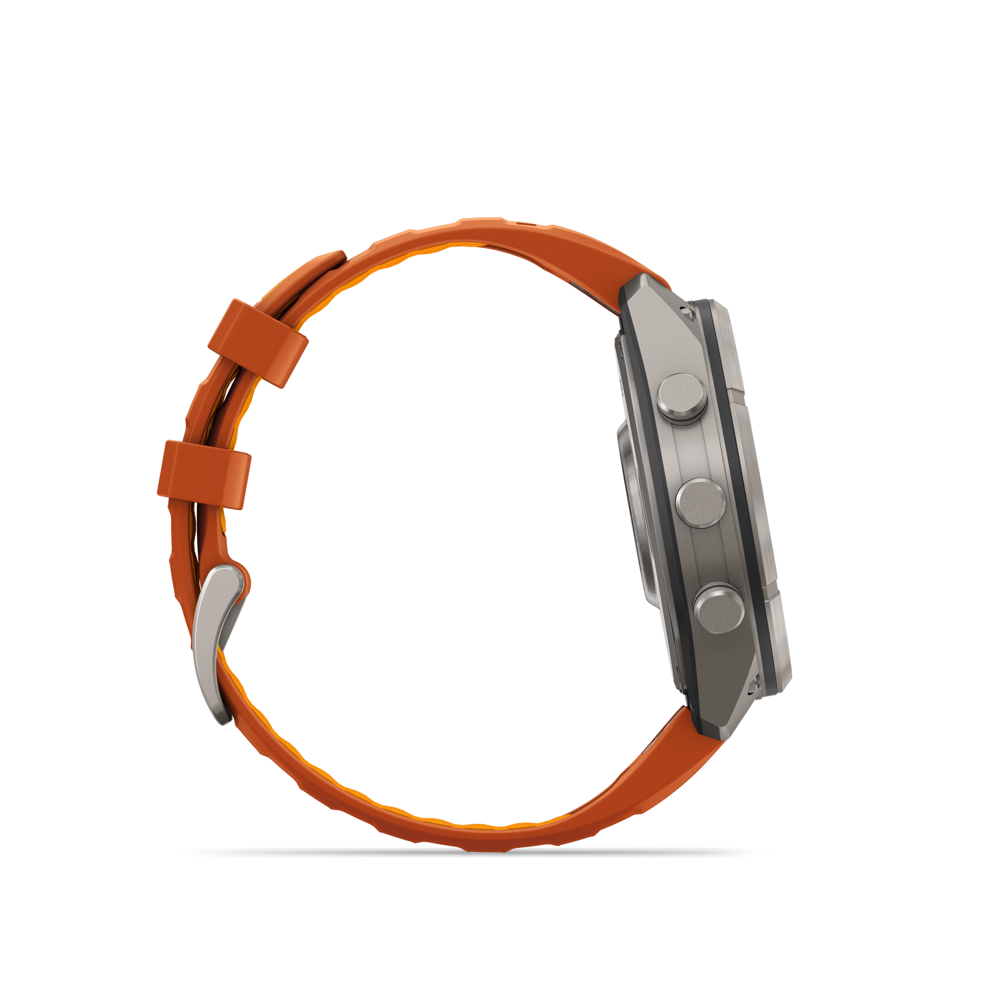 Garmin Fenix 9 Pro inReach AMOLED smartwatch, 47mm titanium case with orange silicone band