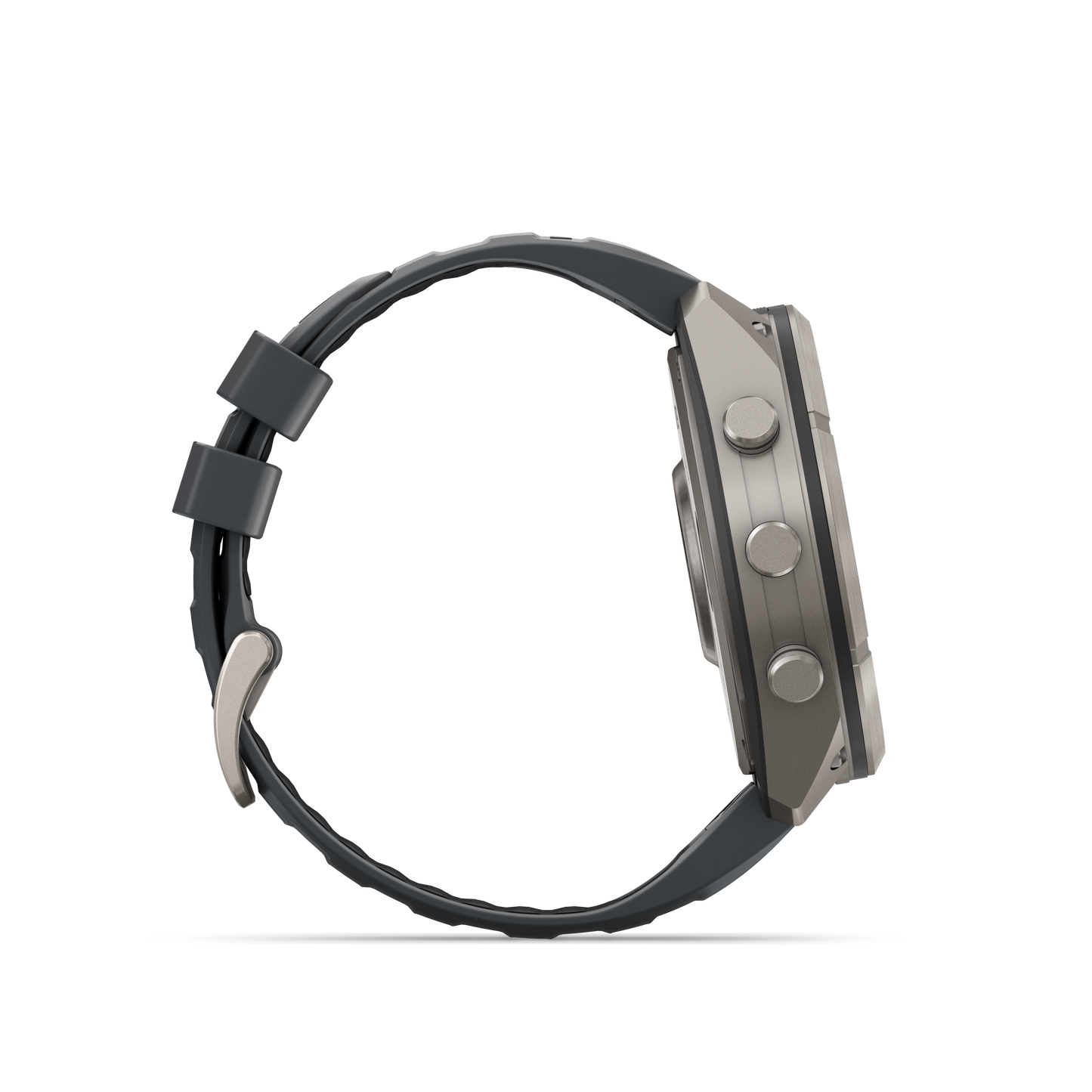 Garmin Fenix 9 Pro inReach AMOLED smart watch with 51mm DLC titanium case and graphite/black silicone band