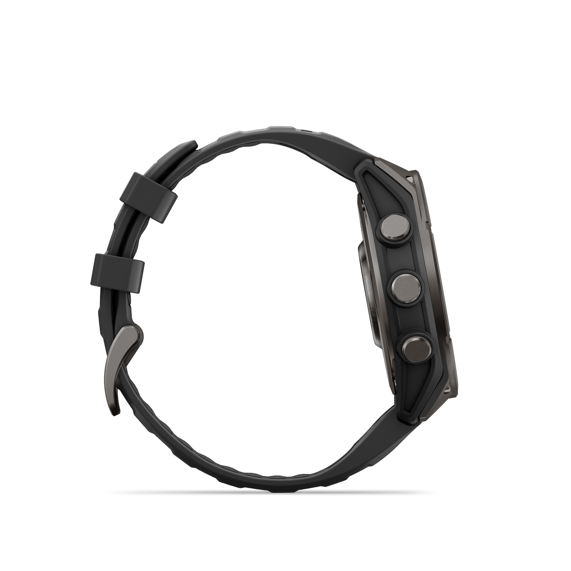 Garmin Fenix 9 AMOLED smartwatch, 47mm DLC titanium case with black silicone band