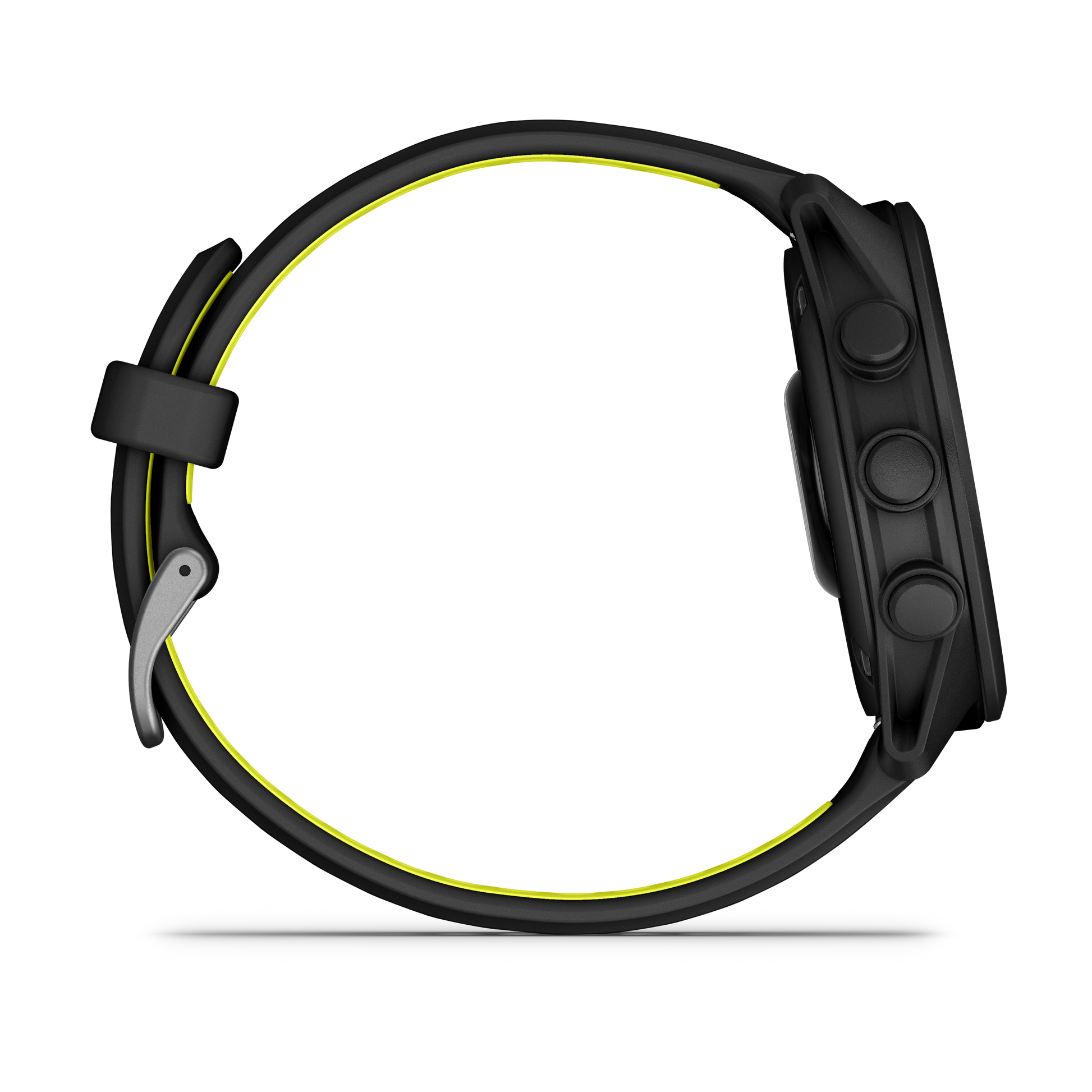 Garmin Forerunner 170 smart watch in black with neon yellow accents