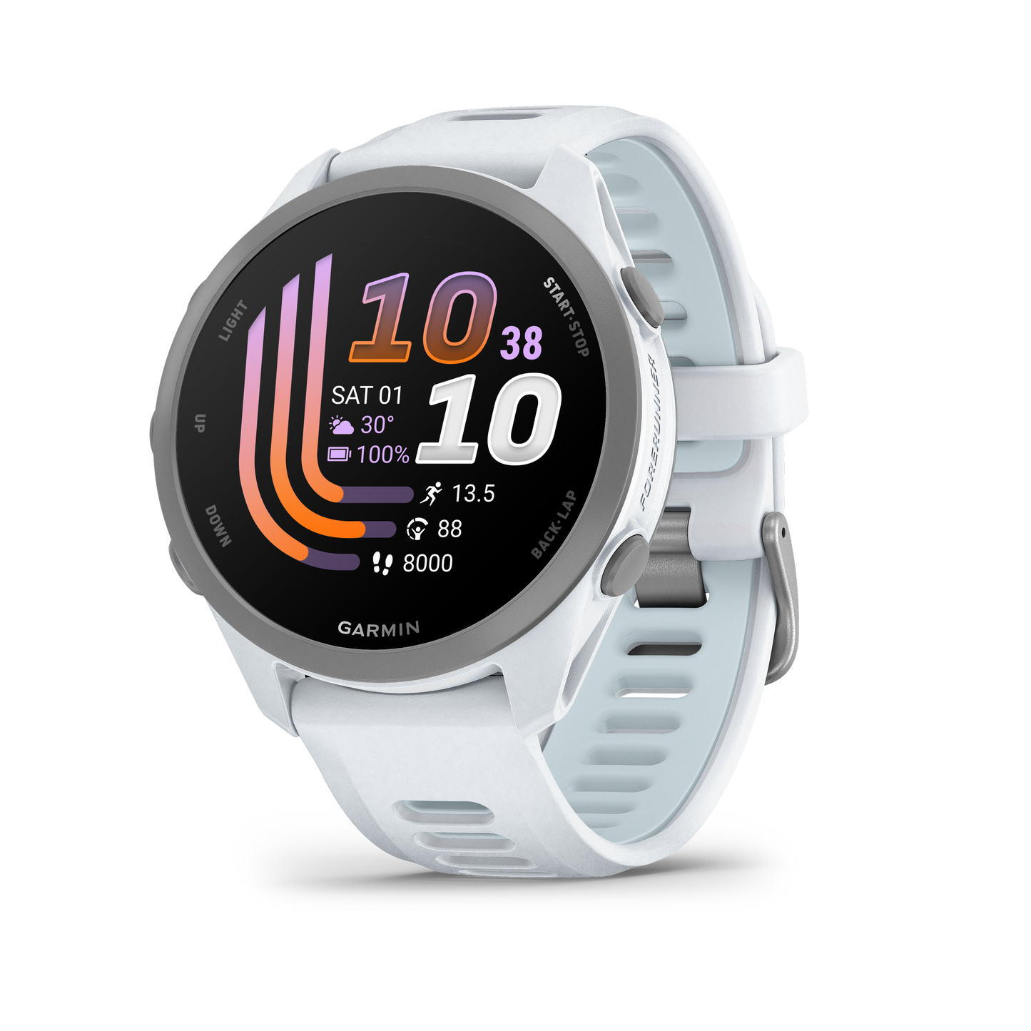 Garmin Forerunner 170 Music smart watch with Whitestone/Cloud Blue band