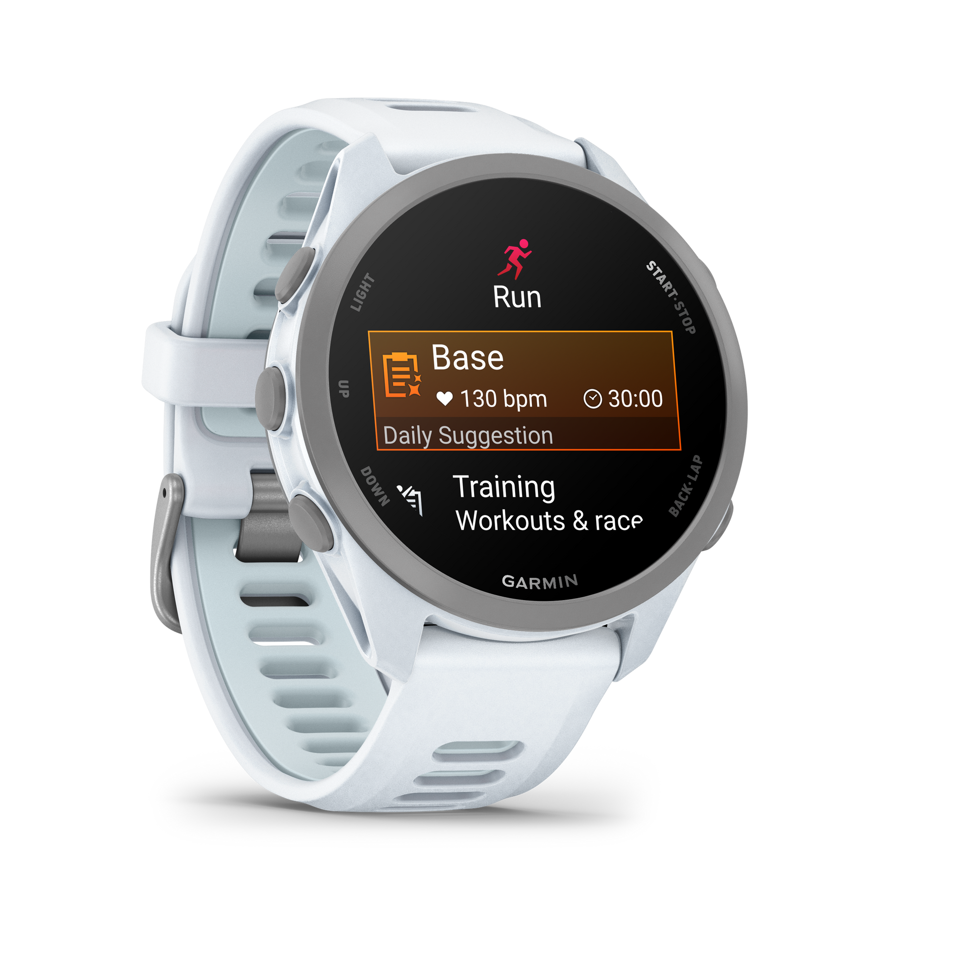 Garmin Forerunner 170 Music smartwatch with Whitestone/Cloud Blue band