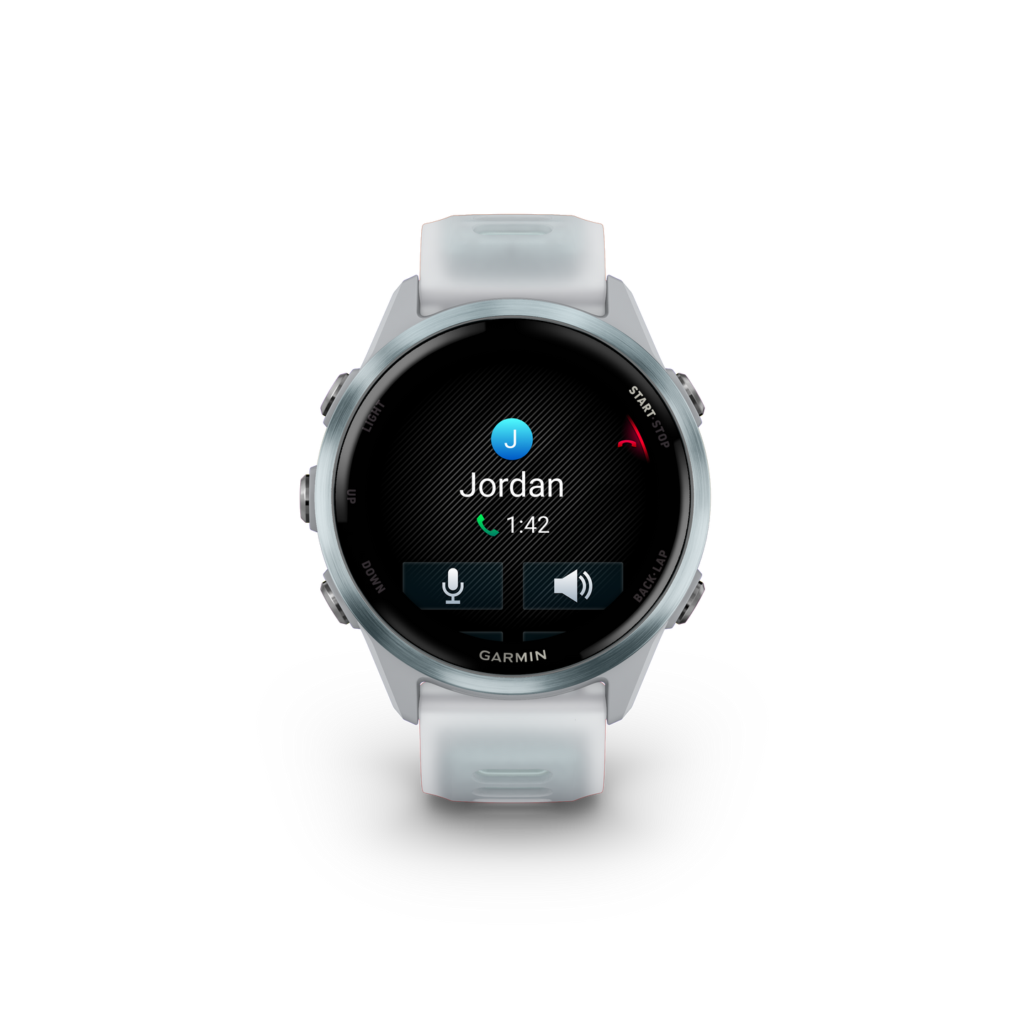 Garmin Forerunner 265, lunette noire de 46 mm avec boîtier Aqua et bracelet en silicone Aqua/noir (010-02810-02)