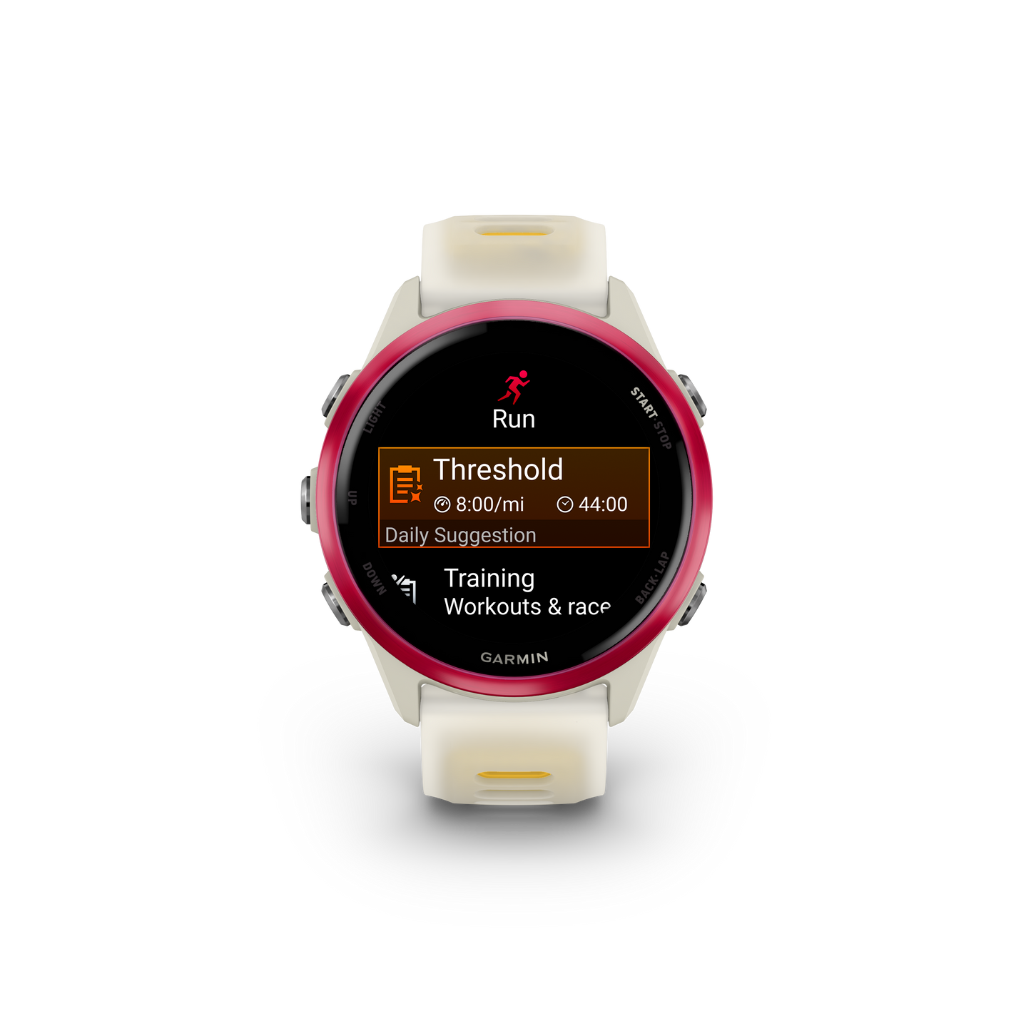 Garmin Forerunner 570, 42mm, Raspberry with Bone/Mango Band (010-02970-02)