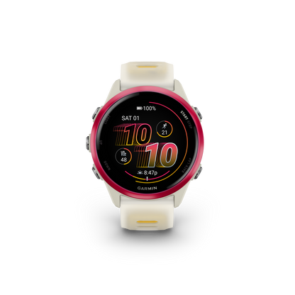 Garmin Forerunner 570, 42mm, Raspberry with Bone/Mango Band (010-02970-02)