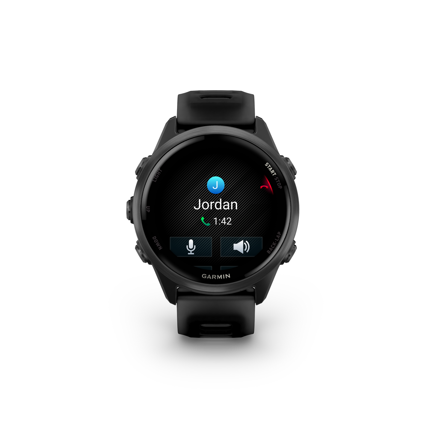 Garmin Forerunner 265, lunette noire de 46 mm avec boîtier Aqua et bracelet en silicone Aqua/noir (010-02810-02)