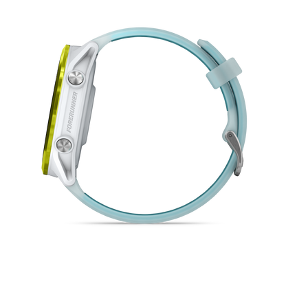 Garmin Forerunner 265, lunette noire de 46 mm avec boîtier Aqua et bracelet en silicone Aqua/noir (010-02810-02)
