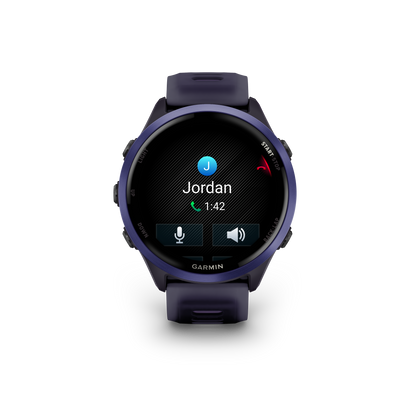 Garmin Forerunner 265, lunette noire de 46 mm avec boîtier Aqua et bracelet en silicone Aqua/noir (010-02810-02)