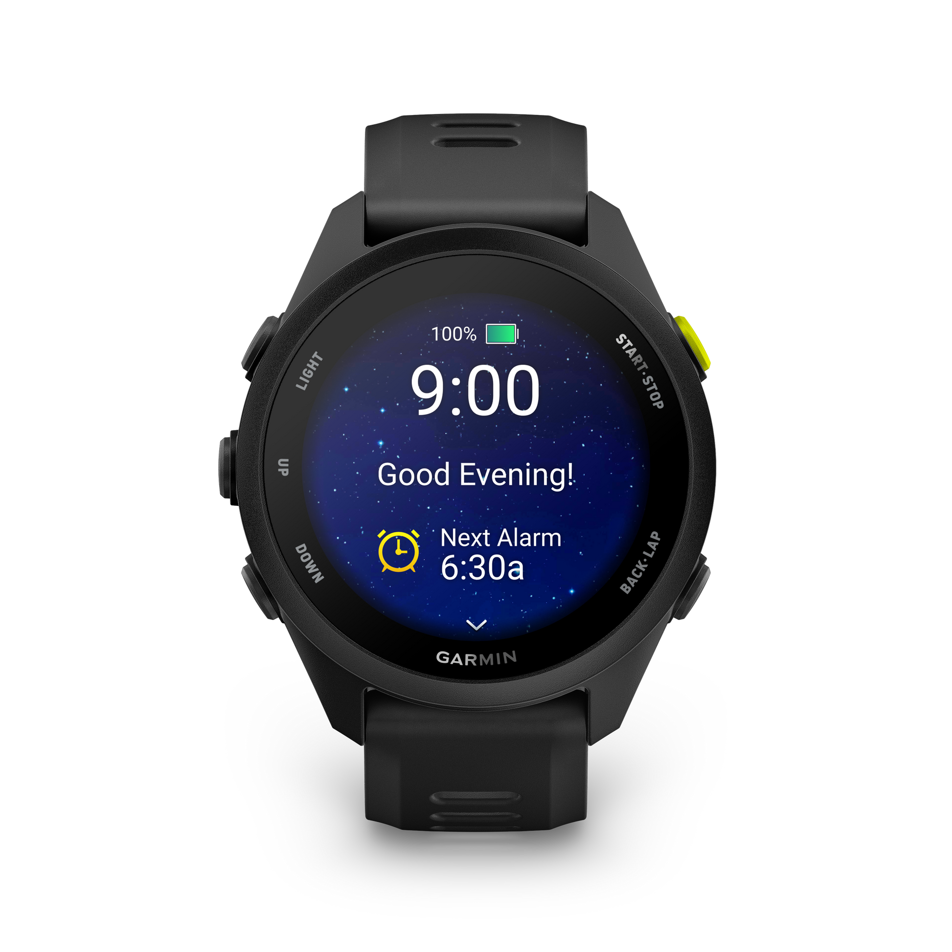 Garmin Forerunner 70 GPS fitness smartwatch, black with silicone band