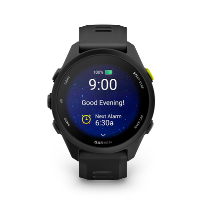 Garmin Forerunner 70 GPS fitness smartwatch, black with silicone band