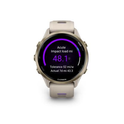 Garmin Forerunner 970, Soft Gold Titanium with French Gray/Indigo (010-02969-02)
