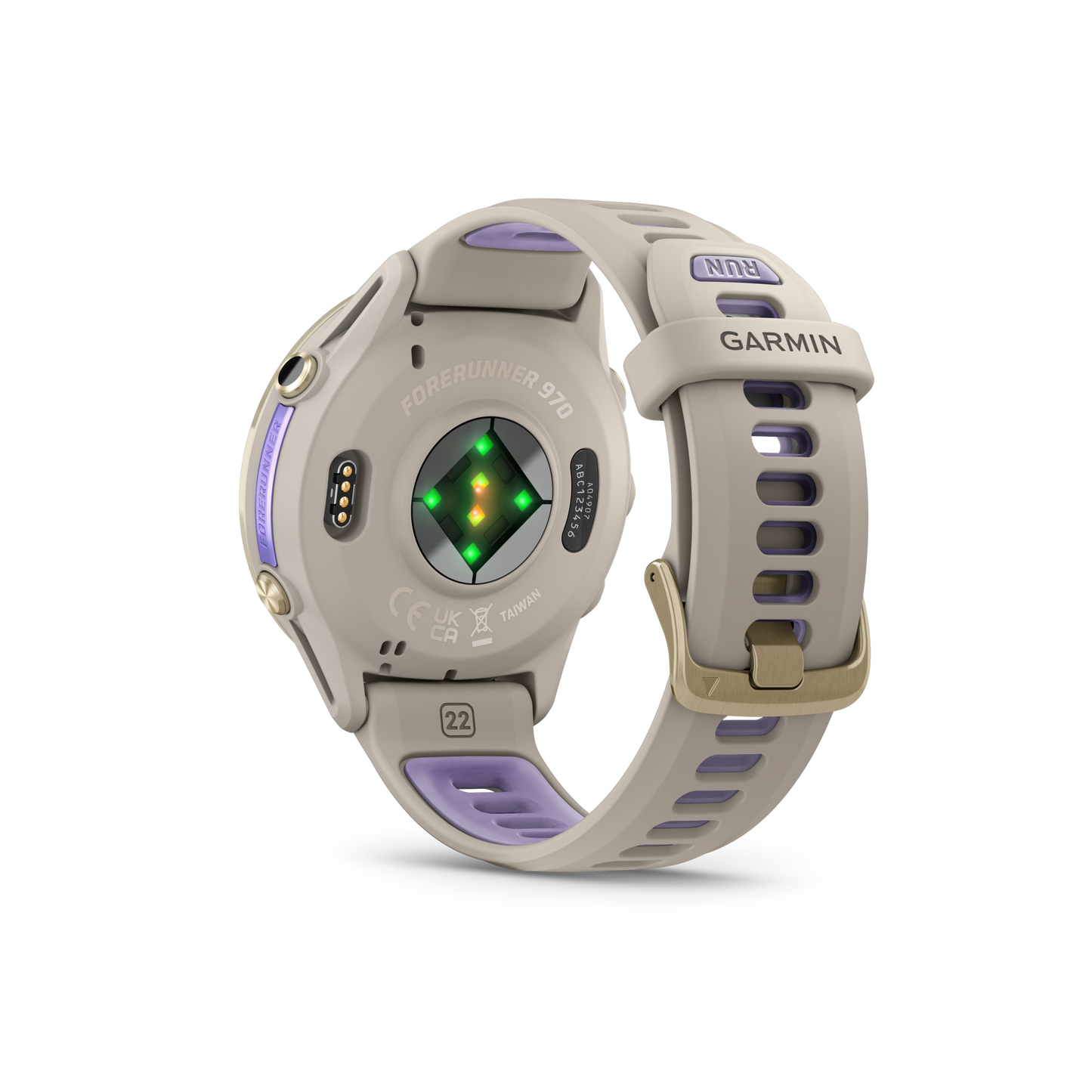 Garmin Forerunner 970, Soft Gold Titanium with French Gray/Indigo (010-02969-02)