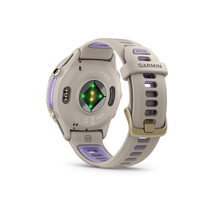 Garmin Forerunner 970, Soft Gold Titanium with French Gray/Indigo (010-02969-02)
