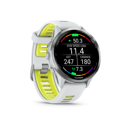 Garmin Forerunner 970, Titanium with Whitestone/Amp Yellow Band (010-02969-01)