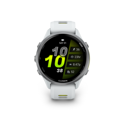Garmin Forerunner 970, Titanium with Whitestone/Amp Yellow Band (010-02969-01)