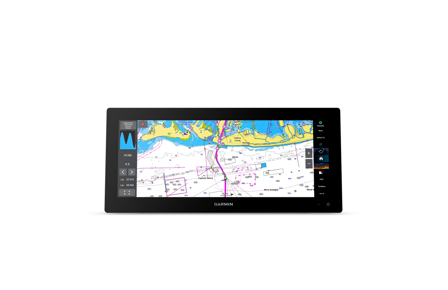 Garmin GPSMAP 1523xsv SideVu, ClearVu and Traditional CHIRP Sonar w/ Worldwide Basemap (010-03855-00)