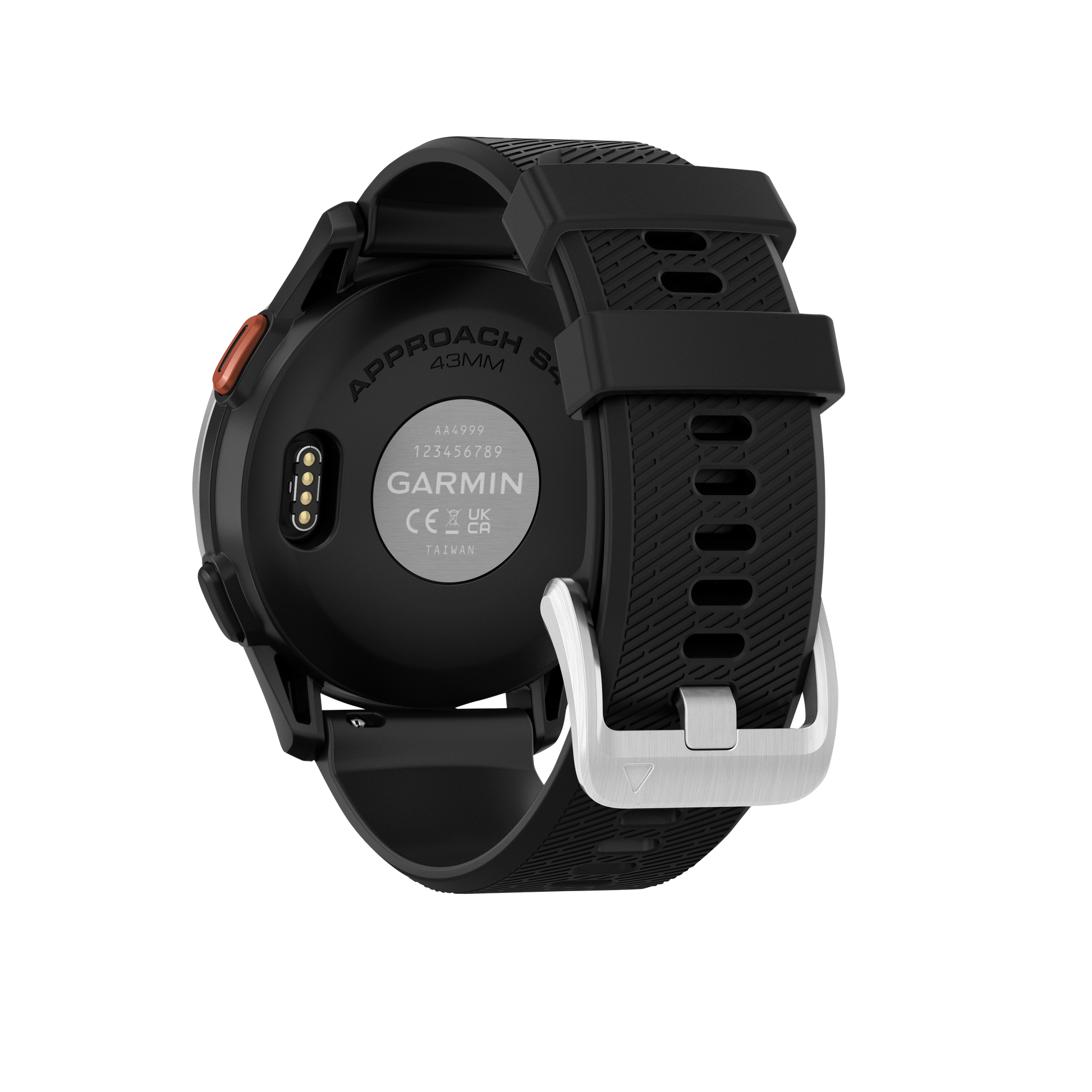 Garmin Approach S44, Silver Bezel/Black Band, Golf GPS Smartwatch & Rangefinder (010-03009-00)