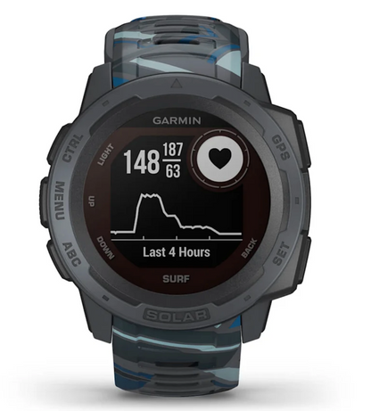 Montre connectée GPS robuste Garmin Instinct Solar Surf, Pipeline (reconditionnée et certifiée Garmin)