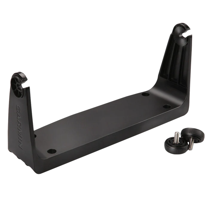 Garmin Bail Mount with Knobs, black metal marine chartplotter accessory for GPSMAP 7x08