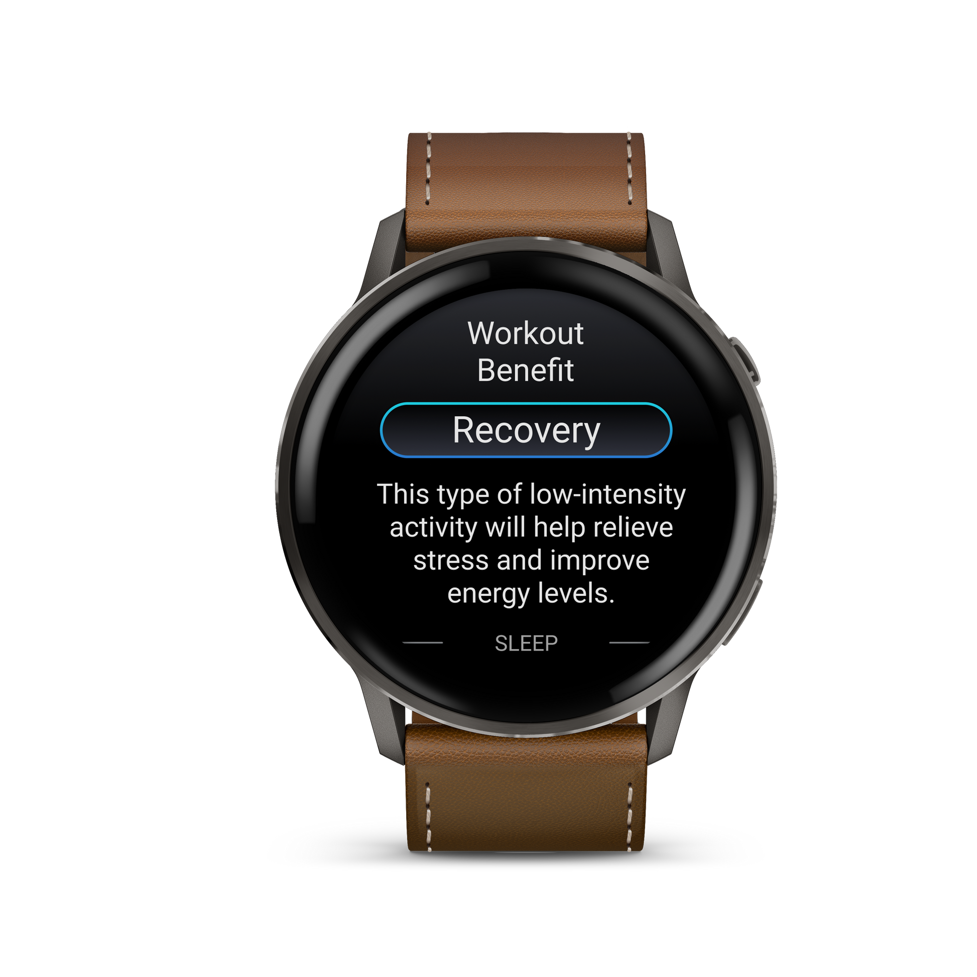 Garmin Venu 4, 45mm, Slate with Black Silicone Band and Brown Leather Band (010-03014-03) by Garmin