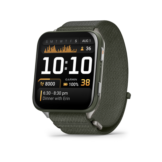 Garmin Venu X1, Moss w/ Titanium Case and Moss ComfortFit Band (010-02980-01) by Garmin