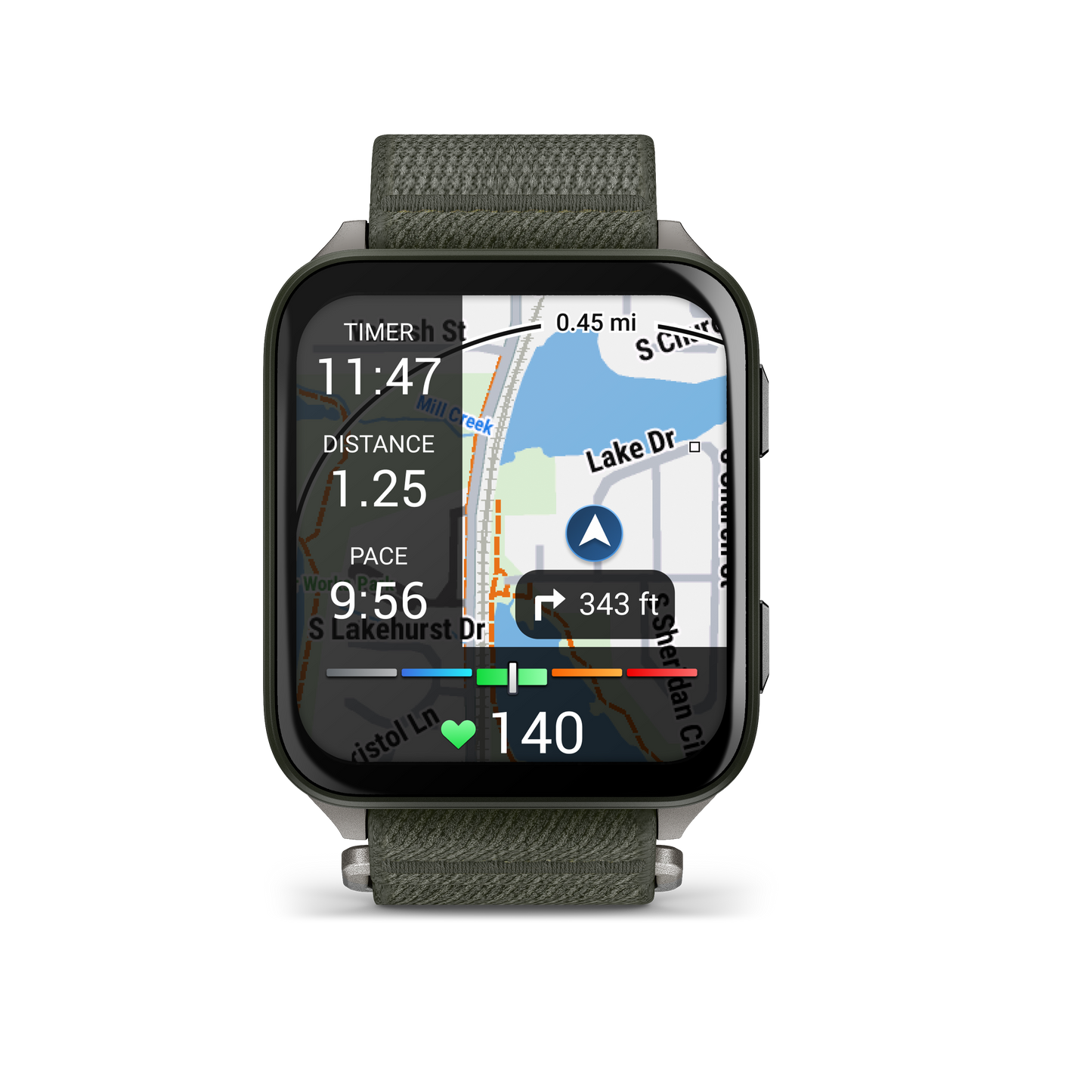 Garmin Venu 3, lunette en acier inoxydable argenté de 45 mm avec boîtier Whitestone et bracelet en silicone (010-02784-00)