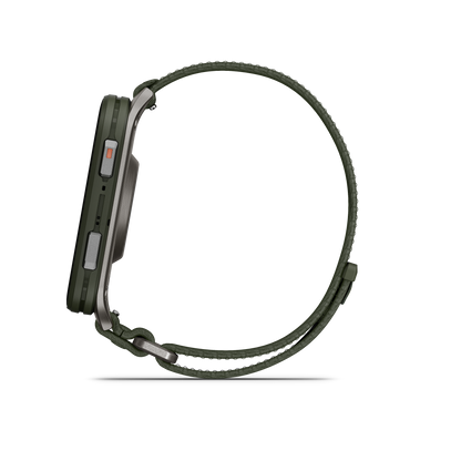 Garmin Venu 3, lunette en acier inoxydable argenté de 45 mm avec boîtier Whitestone et bracelet en silicone (010-02784-00)