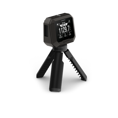 Garmin Xero C2 Chronograph on a compact black tripod; shooting & range accessory