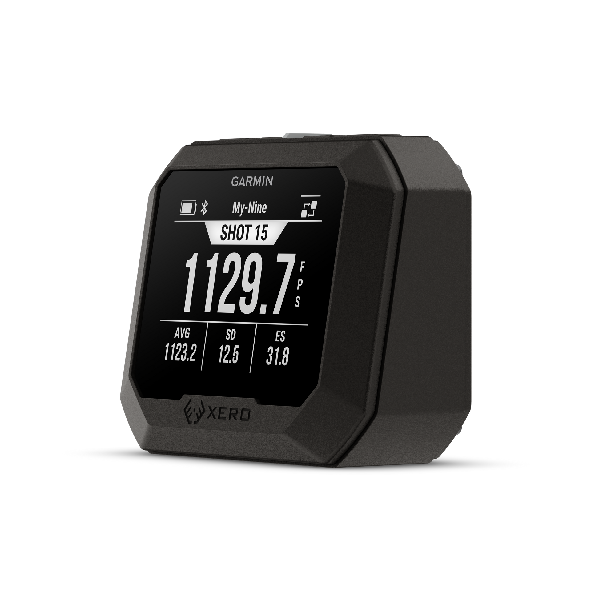 Garmin Xero C2 Chronograph shot timer device, black with Garmin logo and XERO branding