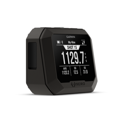 Garmin Xero C2 Chronograph handheld shooter's device, black rugged housing with digital display