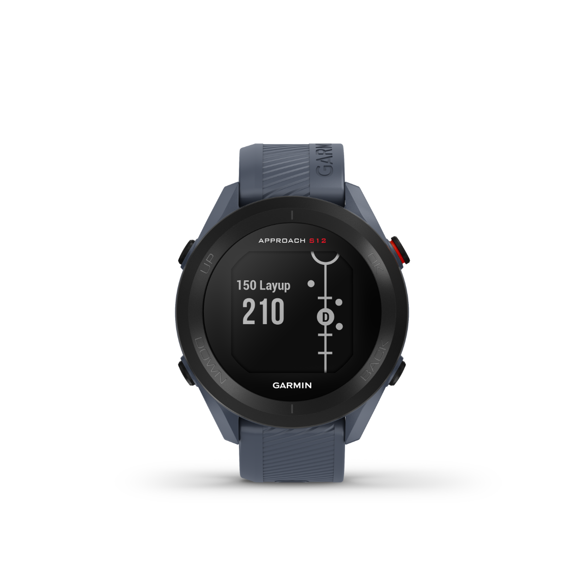 Garmin Approach S12, Granite Blue, Golf GPS Smartwatch & Rangefinder (010-02472-01)