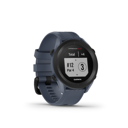 Garmin Approach S12, Granite Blue, Golf GPS Smartwatch & Rangefinder (010-02472-01)