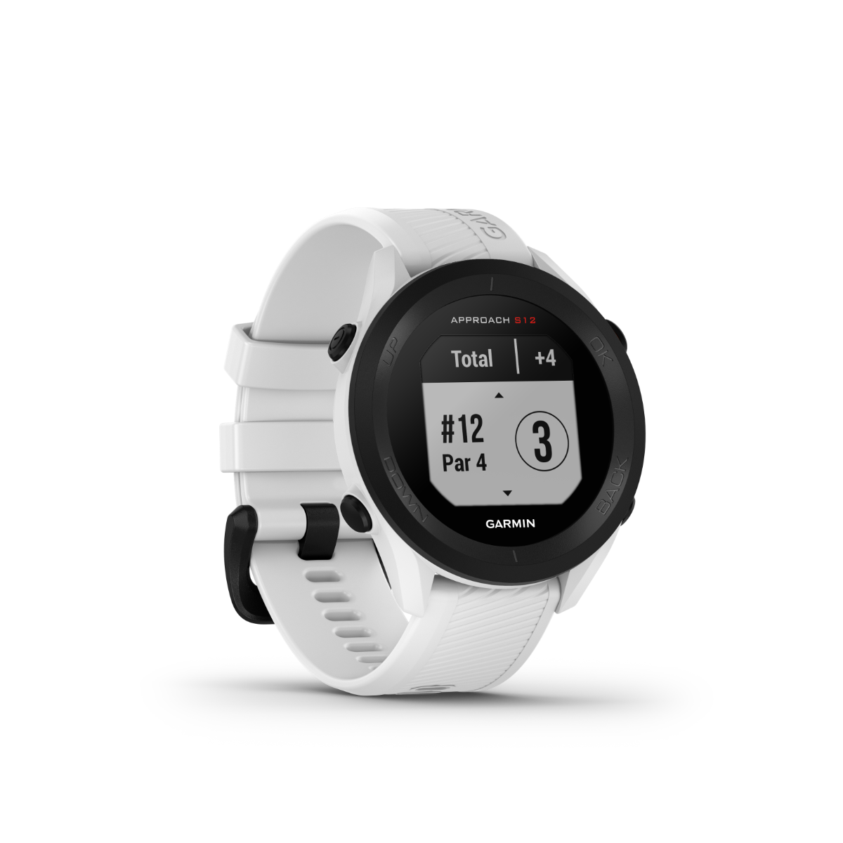Garmin Approach S12, White, Golf GPS Smartwatch & Rangefinder (010-02472-02)
