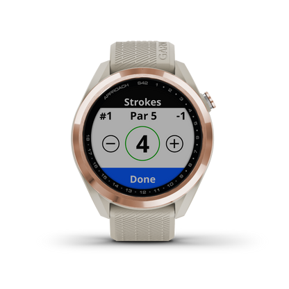 Garmin Approach S42, Rose Gold, Golf GPS Smartwatch & Rangefinder (Certified Refurbished)