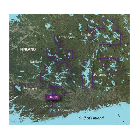 Garmin Finland, Keitele to Paijanne and Tampere Charts BlueChart g3 Vision | VEU488S | microSD™/SD by Garmin