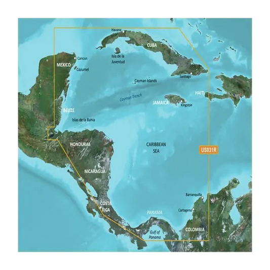 Garmin Caribbean, Southwest Coastal Charts BlueChart g3 Vision | VUS031R | microSD/SD (010-C0732-00) by Garmin